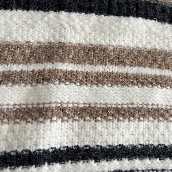 NWT - Fat Face Women’s Sparkle Striped Wool Blended Sweater - US 10/L - Picture 7 of 11
